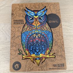 Charming Owl Figured Wooden Puzzle 330 Pieces King Size