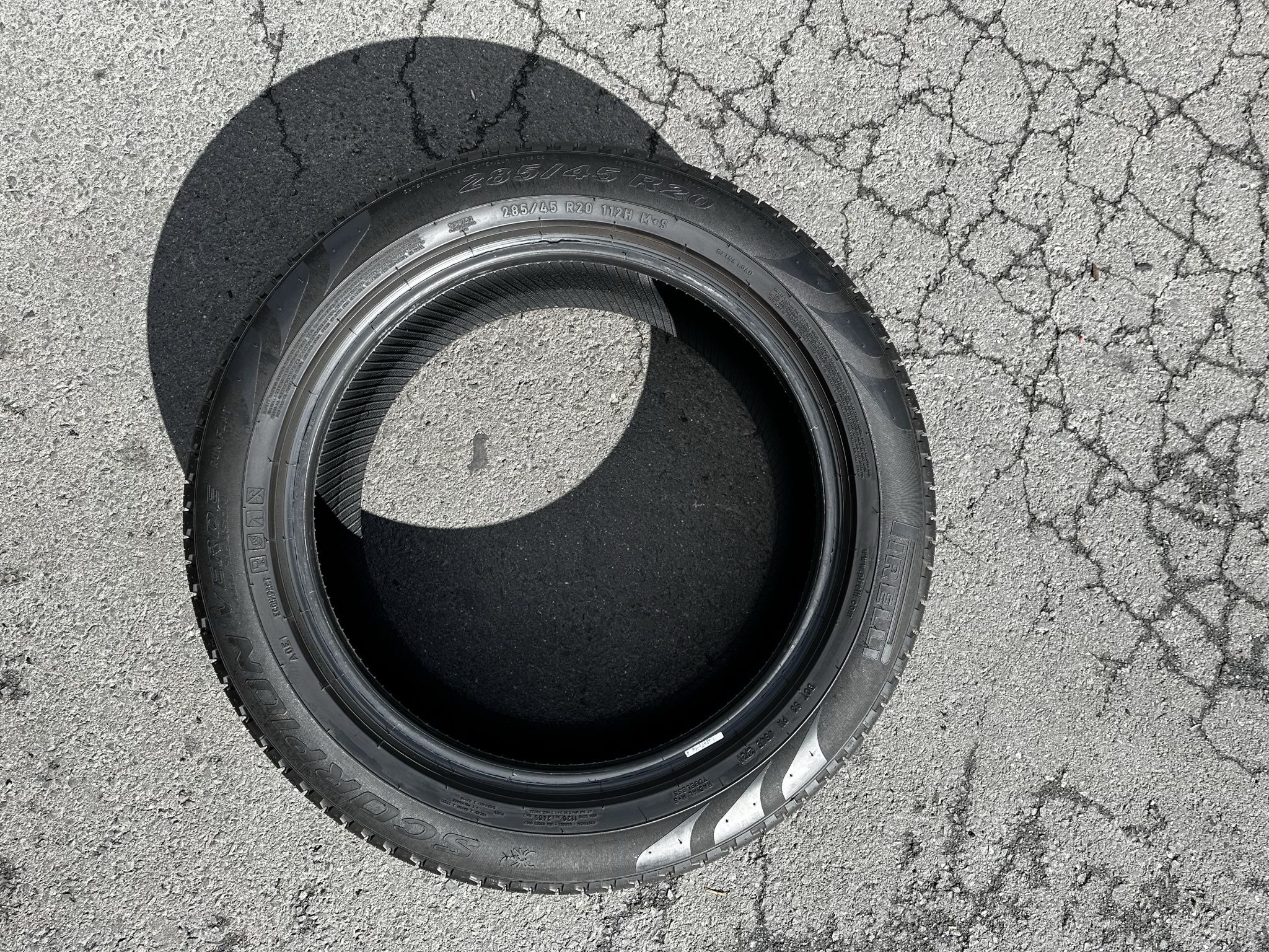 285 45 20 Pirelli SCORPION VERDA A/S  285/45/20 Used Tires 285/45R20