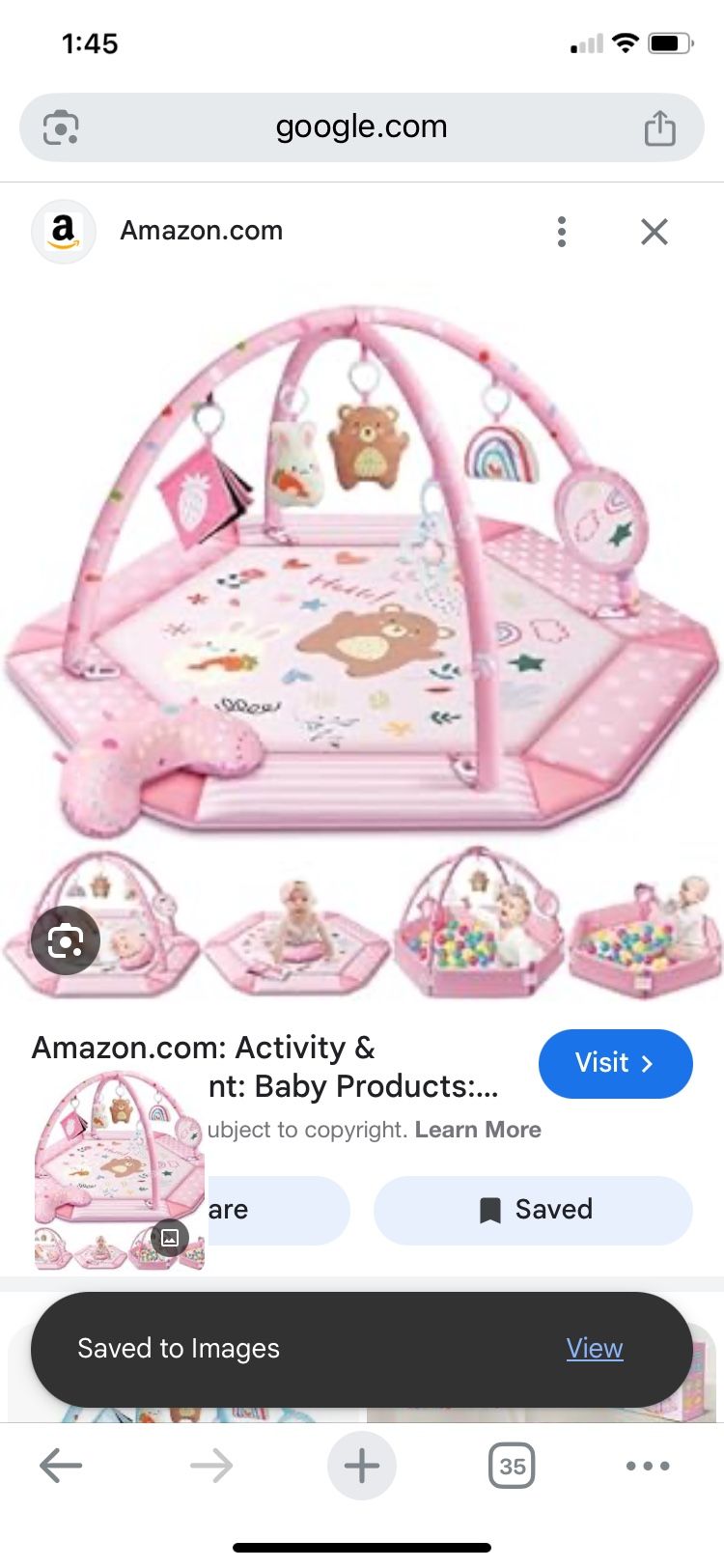 Tapete de juego de gimnasio para bebé, tapete 8 en 1 para el tiempo boca abajo y pozo de pelotas con 6 juguetes, tapete de actividad lavable para bebé