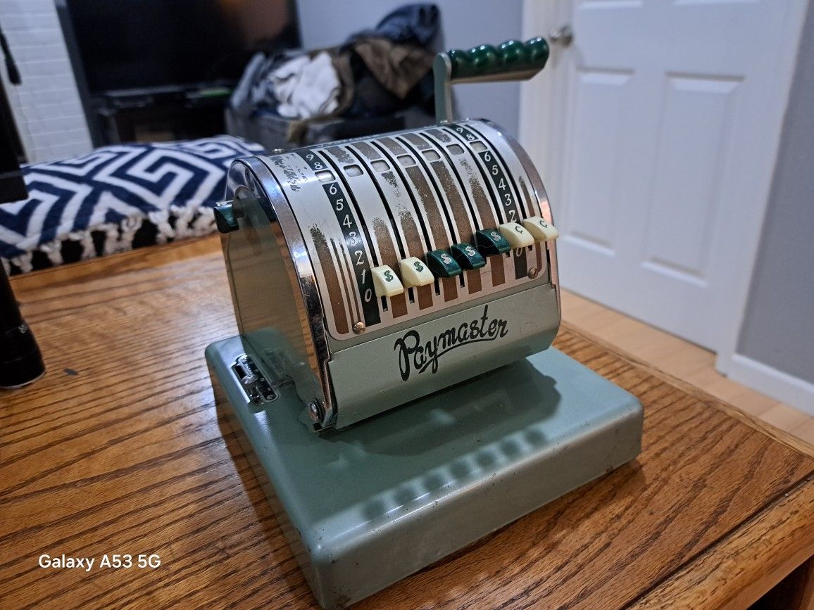 Paymaster Vintage Check Fraud Machine
