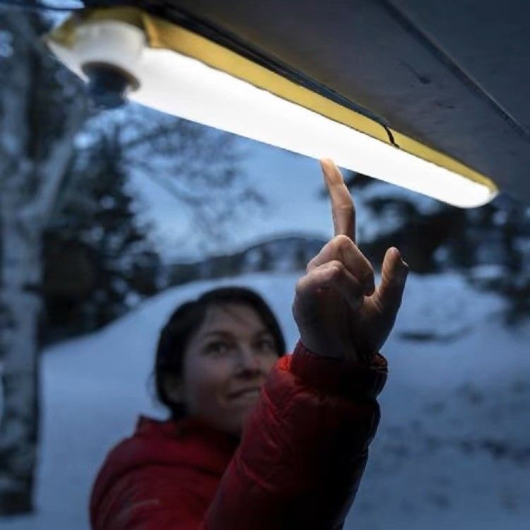 Outdoor camping inflatable folding lighting lamp