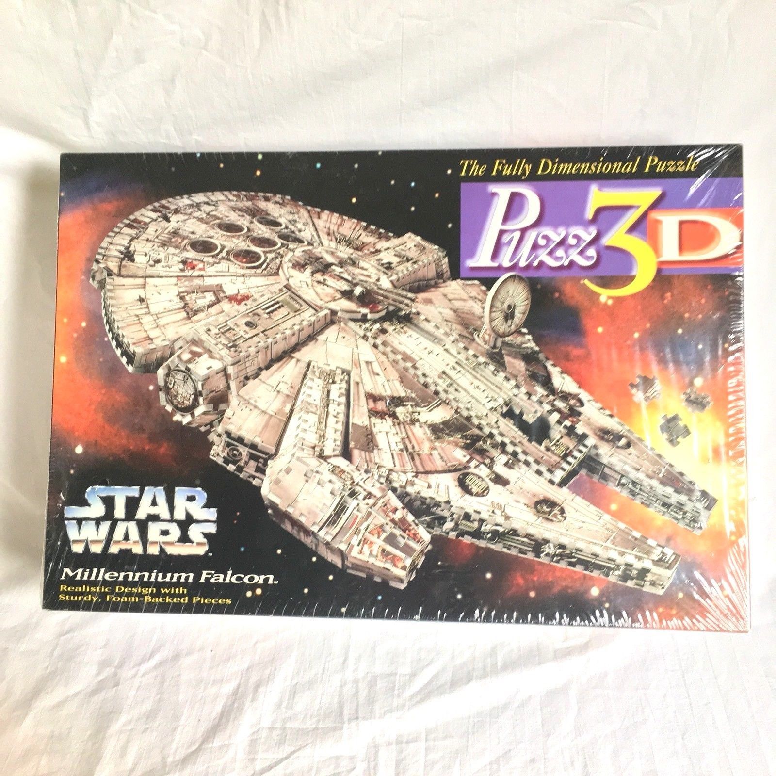 Vintage PUZZ 3D Star Wars solo millennium falcon puzzle 1995