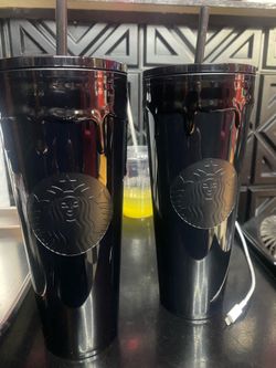 2024 Starbucks, black Halloween cups
