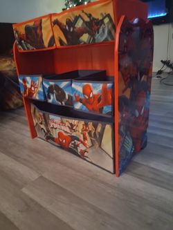 Spiderman Toy Holder Bin