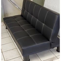 Click Clack Leather Futon I’m Black 