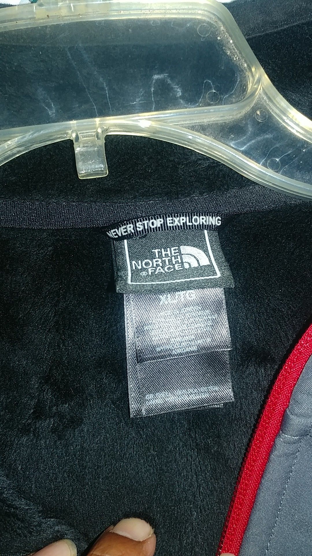 The north face jacket  Shoes