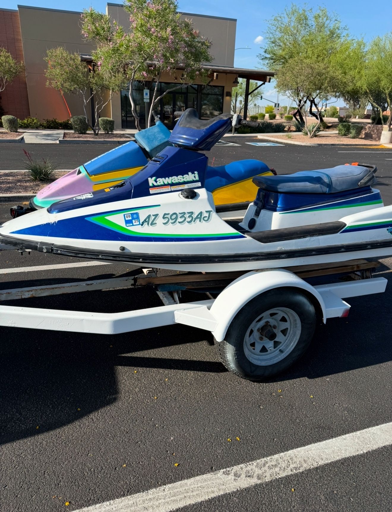 1992 Kawasaki TS + 1990 Seadoo SP + Trailer