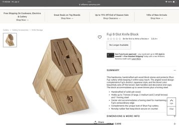 Shun Fuji 8 Slot Knife Block