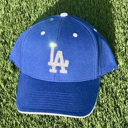 Bling Rhinestone Los Angeles Dodgers Adult OSFA adjustable hat