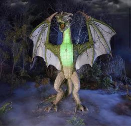 Home Depot Exclusive 8 ft Animated LED Color Changing Wyvern Dragon