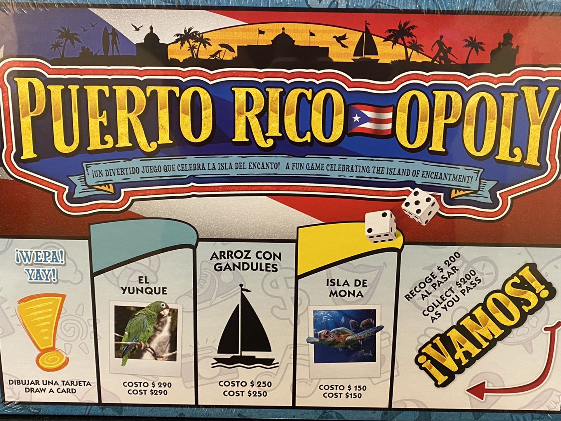 Puerto Rico Opoly Monopoly Board Game