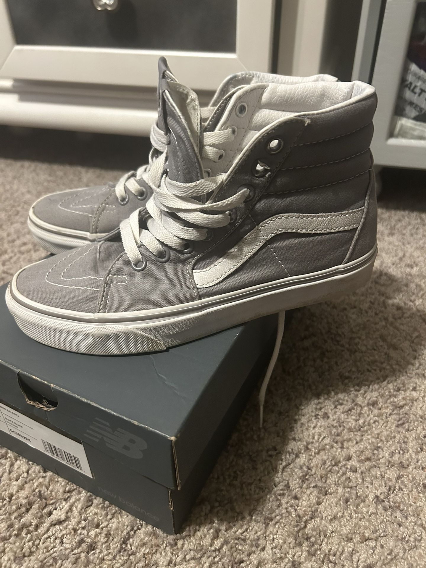Grey/ White Vans size 5.5