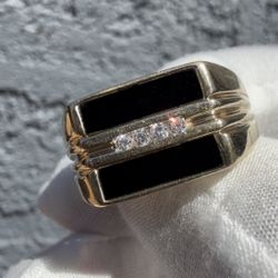 14k Gold Ring Diamonds 