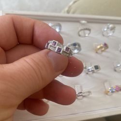 Amethyst, Diamond Ring