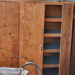 Tall Wood Cabinets FREE