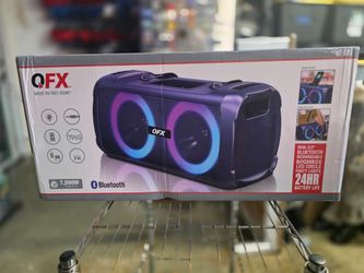 QFX BT-620 - Dual 6.5" Portable Bluetooth Rechargeable Party Boombox - Brand New In Box