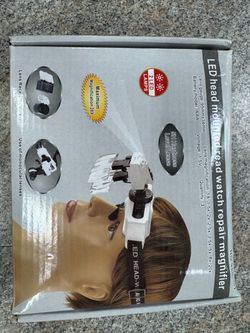 Headband magnifier Head Mounted Glasses with LED Lights