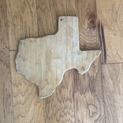 Wooden Cutting Board (Texas Shape) 13”x10”