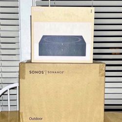 Sonos (Black) Outdoor Speakers Set With Amp Brand New Sealed, Includes Warranty. These Are The Sonos Architecture That The Sonos Amplifier Recognizes