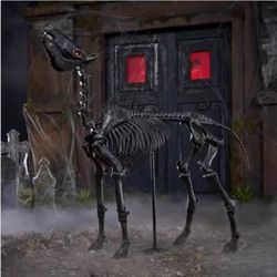 5.5 ft. Grave & Bones LED Skeleton Pony