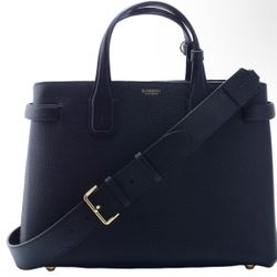 New Authentic Burberry Leather Banner Cross Body Bag