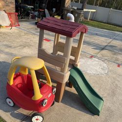 Kids Slide And Car Set 