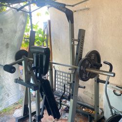 Olympic Workout Bench Set $400 Everything Bike Included 