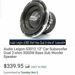 Audio Legion Subwoofer 