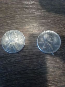 Lincoln Penny's 1943.steel pennies