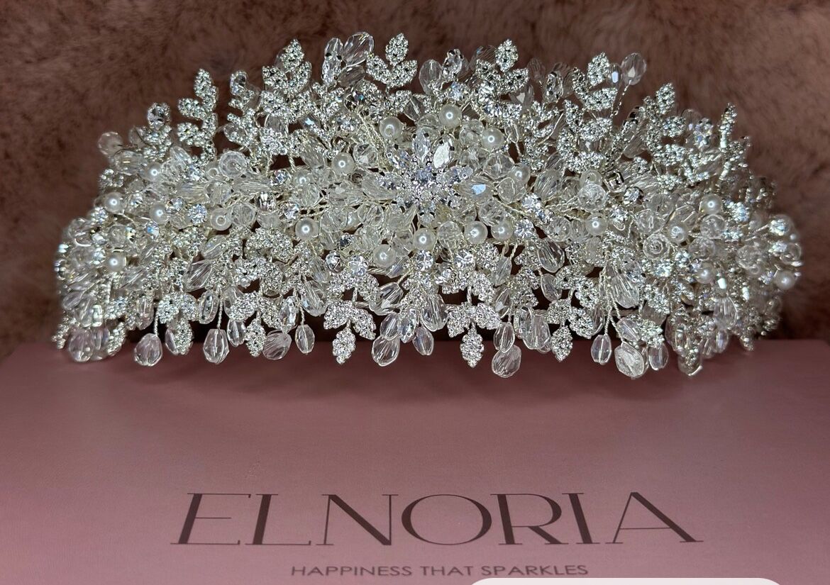 Pearl Headband Tiara Headpiece for Wedding