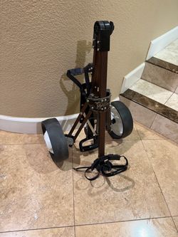 Vintage Gold Eagle Lightweight Folding Golf Push-Pull Cart