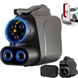 NACS Ev Charger NACS to CCS Adapter with Overheat Protection Compatible with V3/V4 Tesla Superchargers Max 500A/1000V