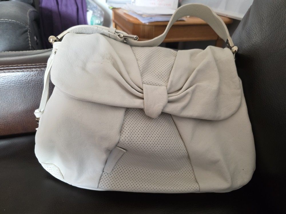 Marc Jacob's White Handbag Purse Tote 15" X 9" X 6"