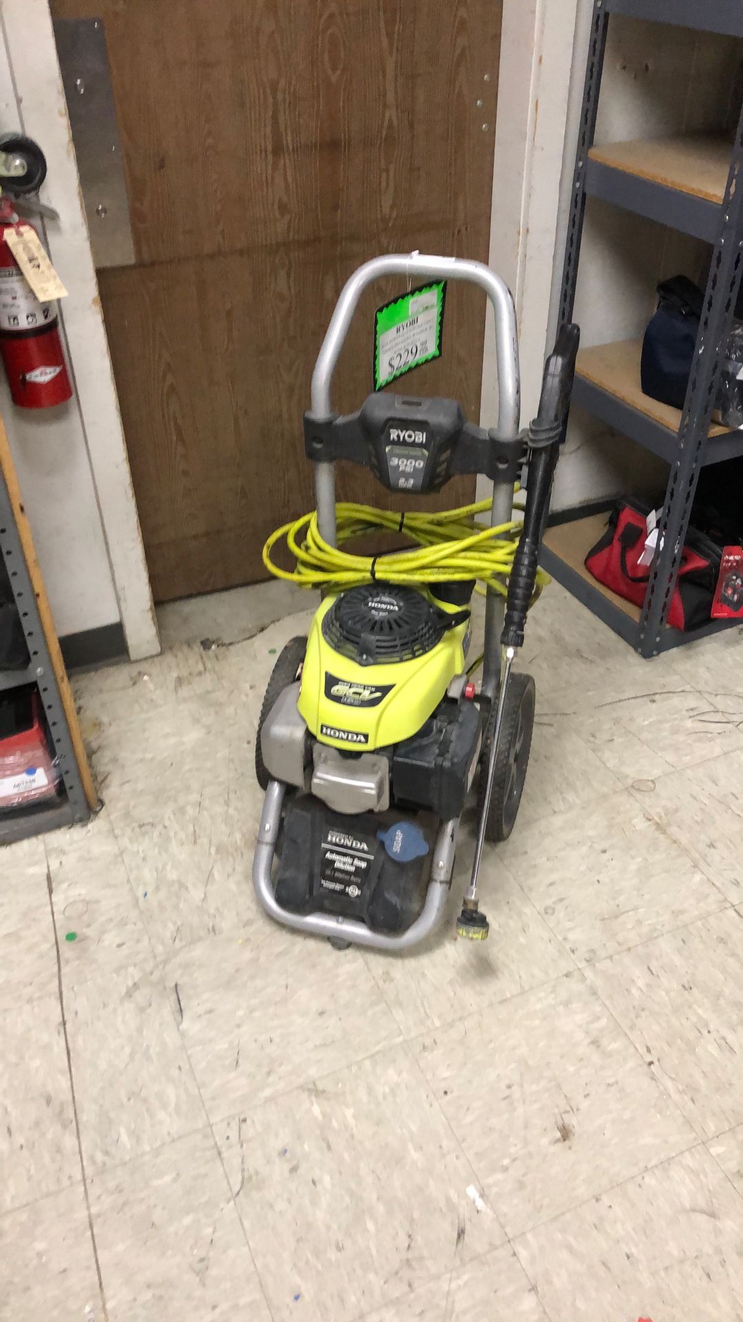 96091 Ryobi RY803001 Gas Powered 4stroke 160cc 3000psi Pressure Washer W/ Hose & Nozzle 576367