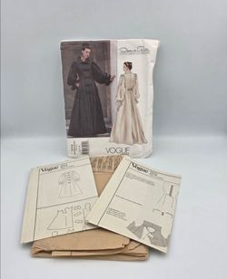 Vtg Vogue Pattern 2714 Designer Oscar de la Renta Coatdress Sizes 12-16 UNCUT