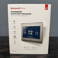 Sealed Honeywell Home RTH9585WF1004 Wi-Fi Smart Color Thermostat - Silver