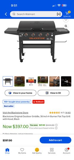 Black Stone Grill 36”