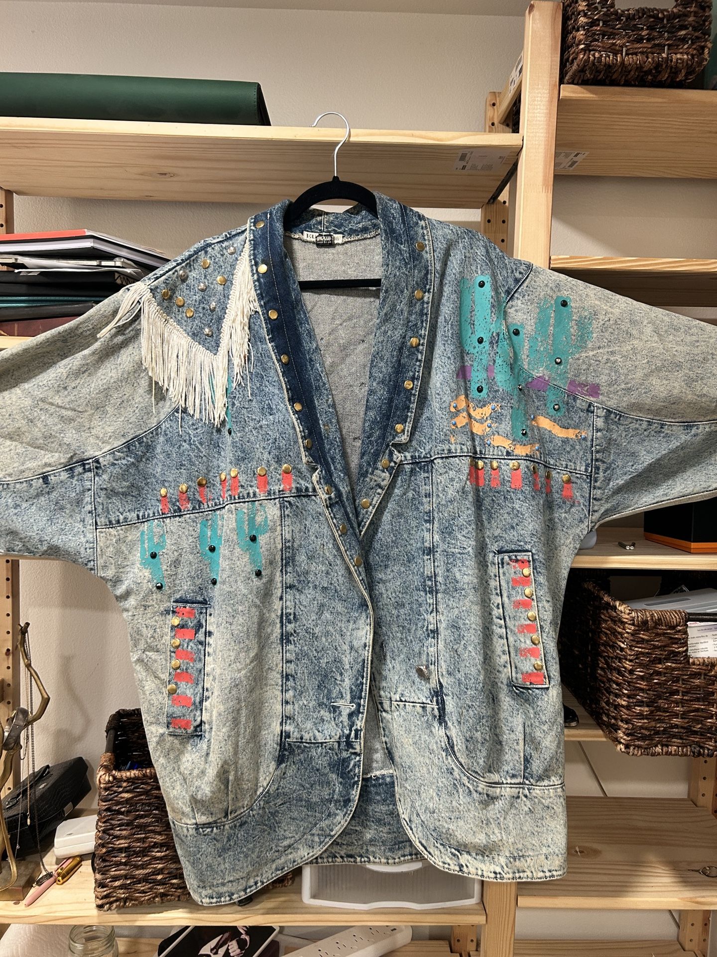 Eunina 80’s Style Jean Jacket (L)