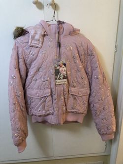 Beautiful light pink sequined jacket size L ( New)
