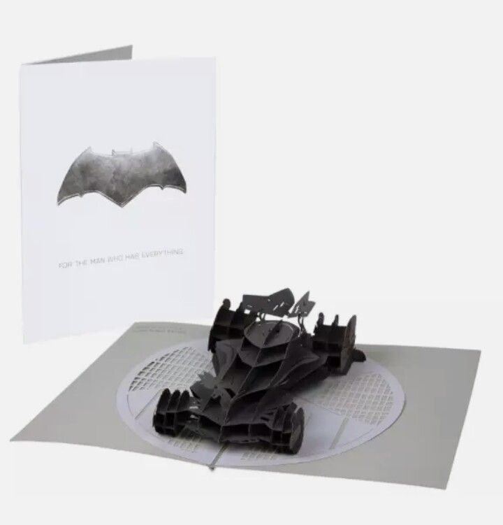 DC Comics Batman Batmobile 3D Pop-Up Greeting Card