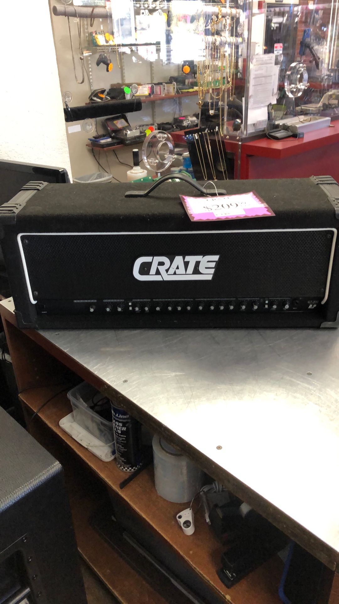 1003 Crate GT-200DH 200watt Tube/MOSFET Stereo Guitar Amp Head 010480