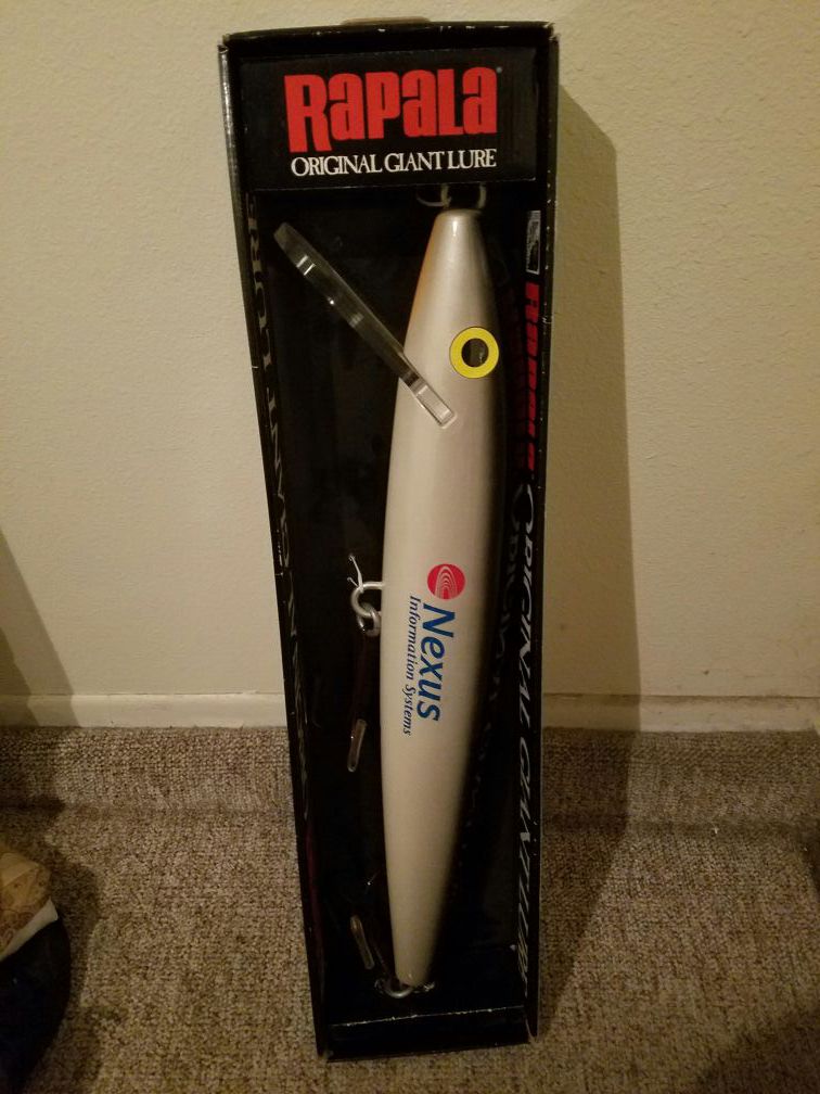 Rapala giant lure with nexus logo for Sale in Corona, CA - OfferUp