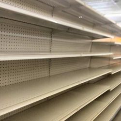 Gondola Shelving Tan Brown