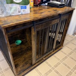 Wooden Double Dog Cage