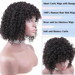 Short Curly Bob-100% Human Hair