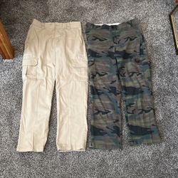 Khaki/Camo dickies mens pants