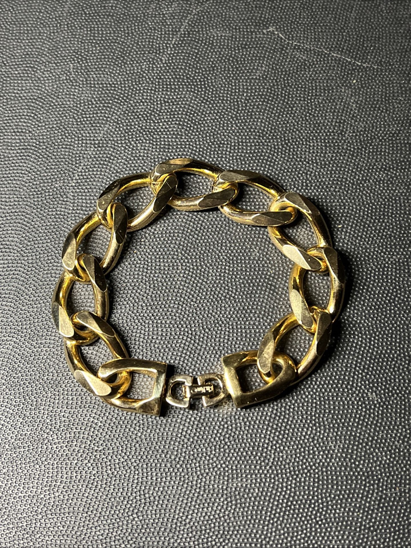 Christian Dior Heavy Gold Chain Link Bracelet - Signed 1990s Dior Collection 54g