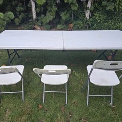 Foldable Table Chairs & Bench