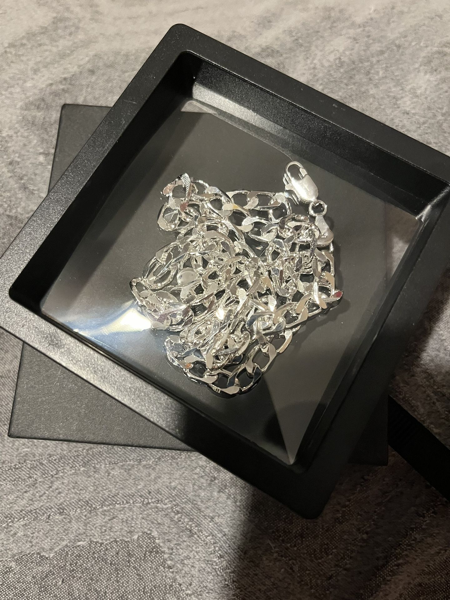 22 Inch 6mm Maibella Italian Silver Necklace Chain