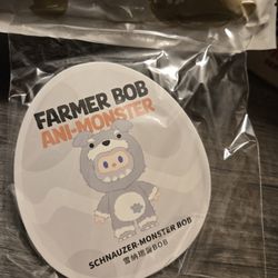 Schnauzer Monster Bob - Farmer Bob Ani-monster Series Plush Pendant Confirmed Box